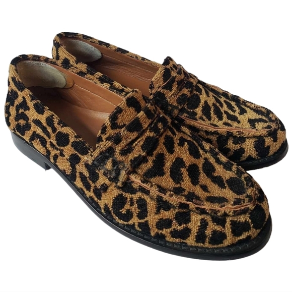Re/Done Shoes - Re/Done 90s Women's Loafers SZ 37 Leopard Tapestry Slip-on Shoes